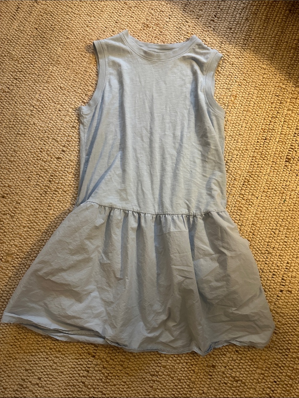 Universal Thread Light Blue Sleeveless Drop-Waist Casual Dress